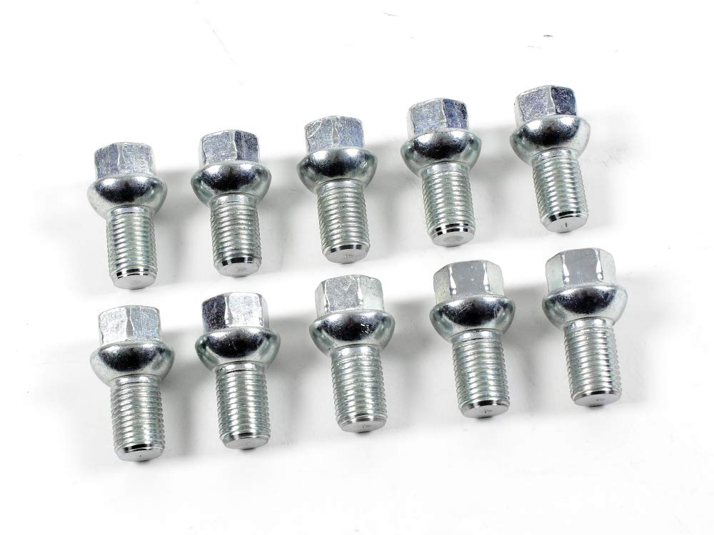 X-Parts 10 Boulons De Roue M14 X 1,5 - Longueur De La Tige : 20 Mm - Boule R13 Pour Disques D'adaptation De 15 Mm - 1039044