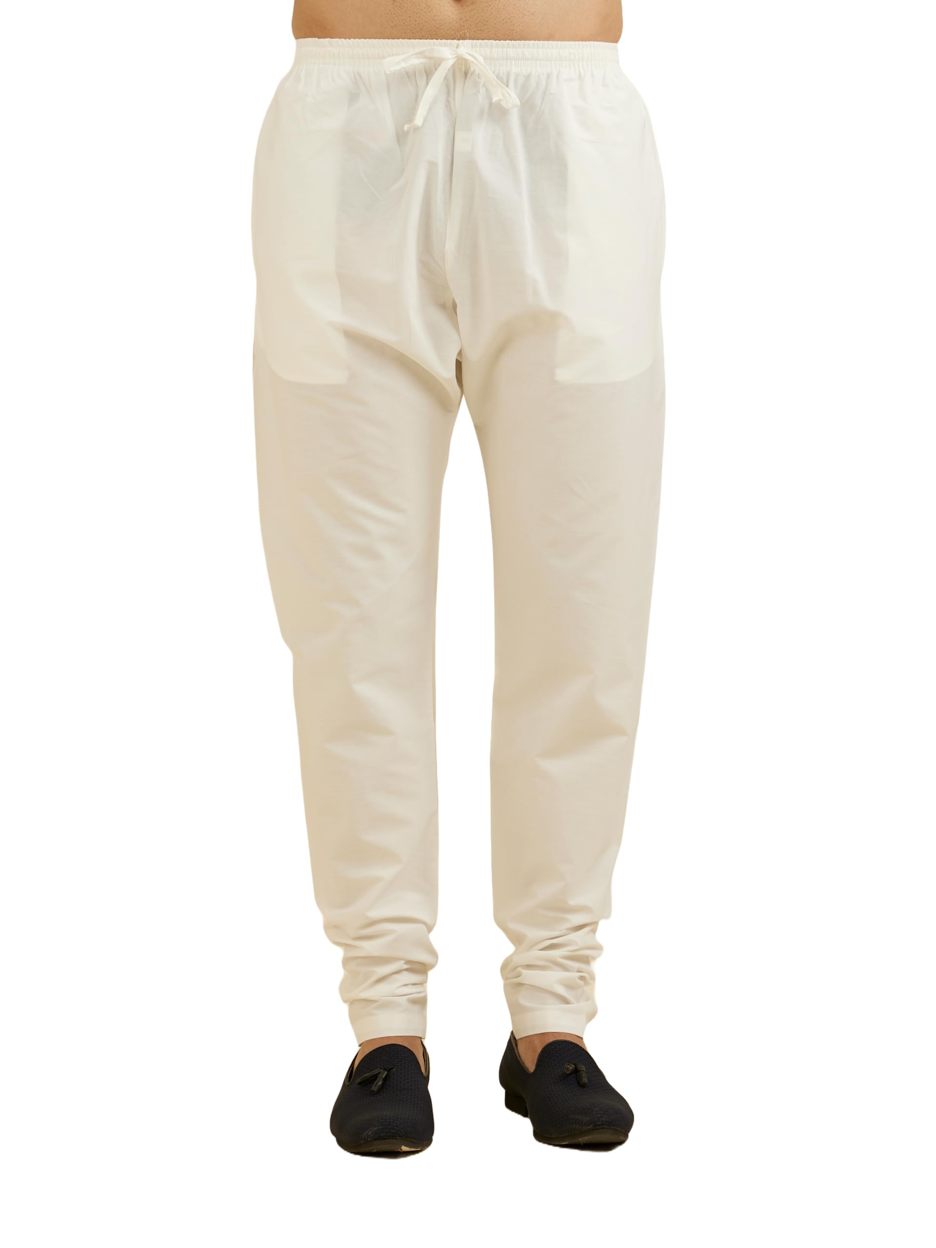 manyavar Men's Cotton Solid Ankle Length Pyjama (1pc)-picture-11
