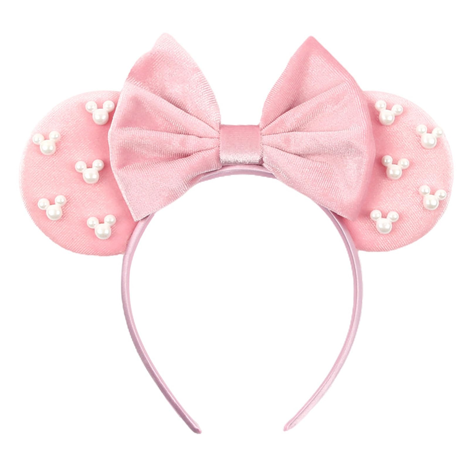 JOYFISCO Mouse Ears Headbands Shiny Bow Mouse Ears Headband Glitter Party Princess Decoration Cosplay Costume for Girls Women Halloween Birthday Party