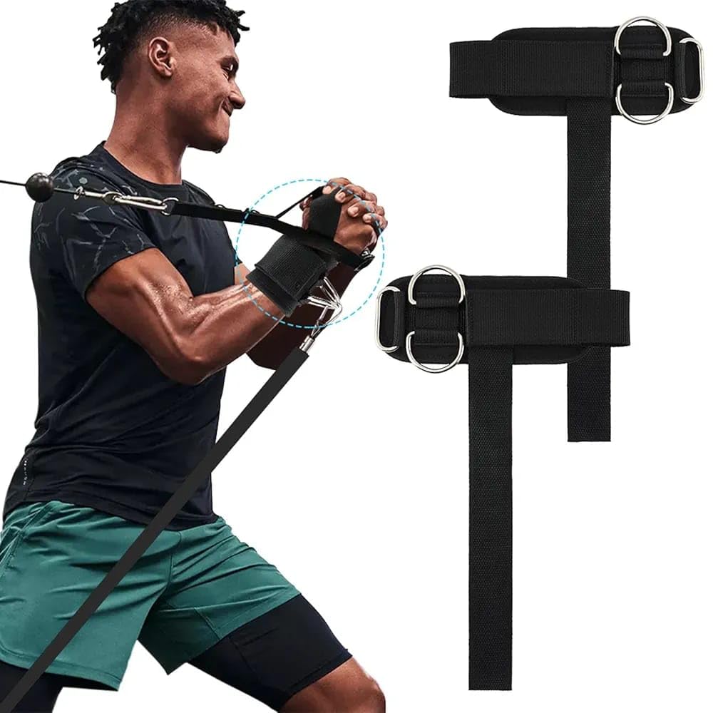 Slip-Resistant Deadlift Straps with D-Ring, Weightlifting Straps with Wrist Support & Soft Padding for Better Grip – Gym Straps for Men & Women