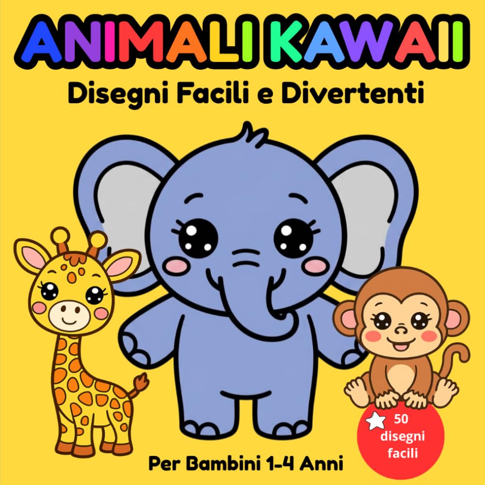 Libro da Colorare per Bambini: Dolci Animali da Colorare per Bambini 1-4 anni