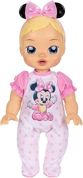 Disney Darlings 13-Inch Interactive Baby Doll Magical Lights, Sounds, Music & Wand Minnie-Inspired Nurturing Doll with Accessories Multiple Skin Tones, Eye Colors Ages 2 and Up