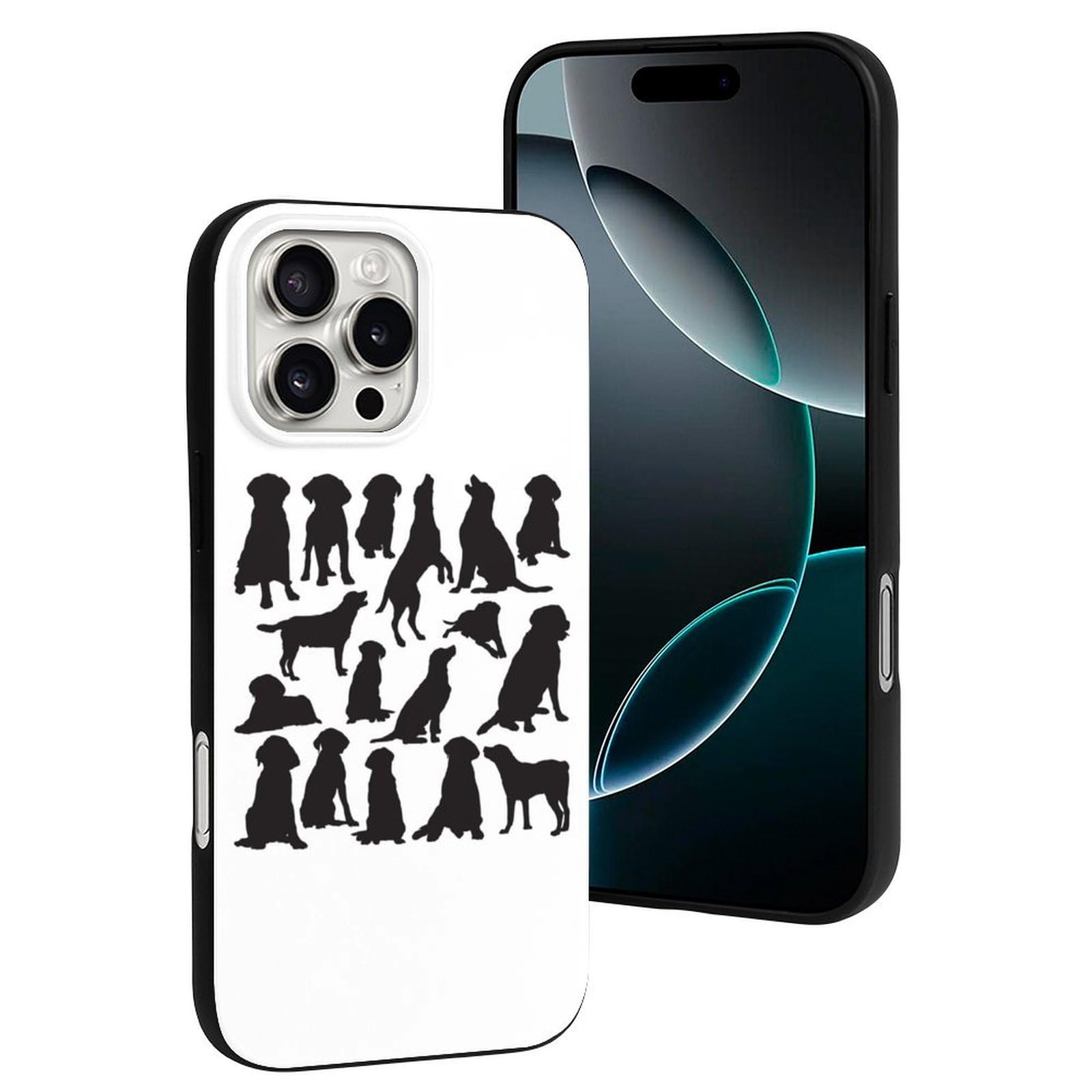 Amazon.co.jp: iPhone 16 ケース ブラック ラブラドールレトリバー