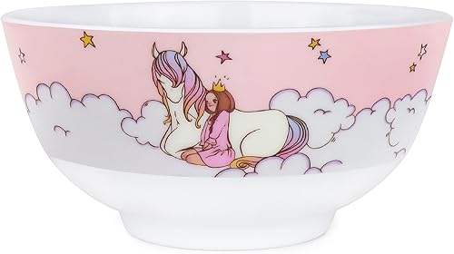 Miniatura 4 de Platos infantiles de unicornio  Juego de vajilla de melamina premium para niños con taza, cuenco, plato de alimentación  Sin BPA y apto para