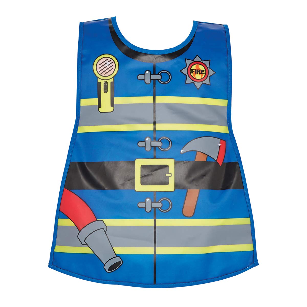 Cooksmart Kids British Designed PEVA Apron, Firefighter, 32cm x 48cm, Fits 2-6 Years - Image 2