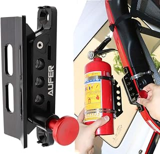 (1-Year Warranty) Universal Adjustable Roll Bar Fire Extinguisher Mount Holder for Jeep Wrangler UTV Polaris RZR Can Am an... Price In India