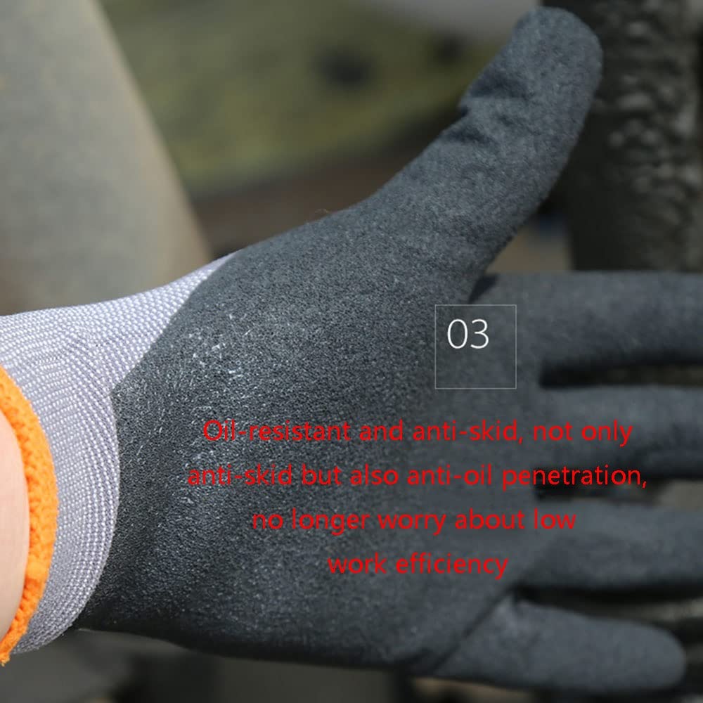 FUFU Manoplas Guantes De Jardinería, 12 Pares De Guantes Transpirables, Guantes De Trabajo De Protección Al Aire Libre, Adecuados For Diversos Entornos (Size : S)
