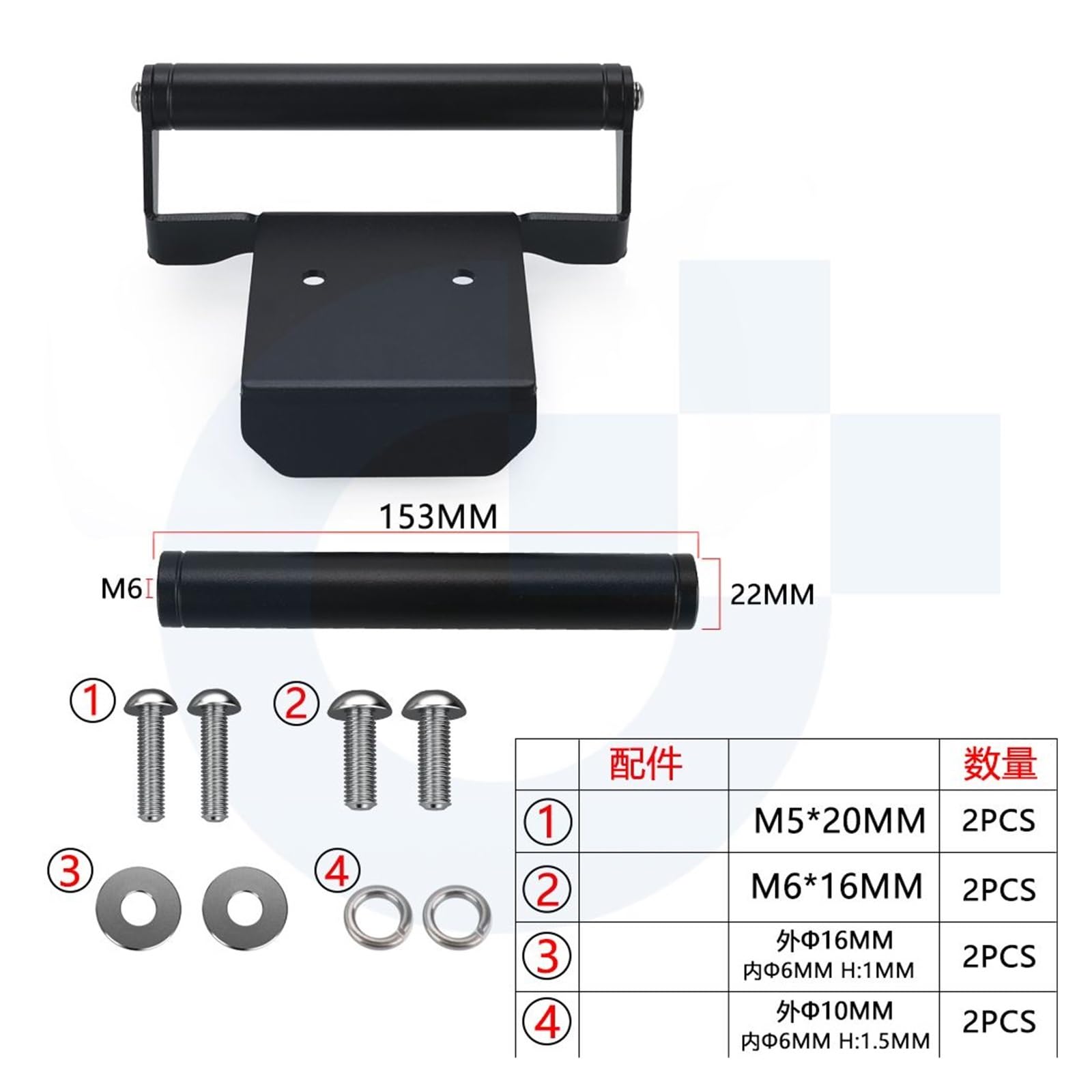 Téléphone GPS Support Navigation pour XRV750 pour Africa Twin 750 RD07 Support De Téléphone pour Moto 22mm D'extension Montage Navigation GPS