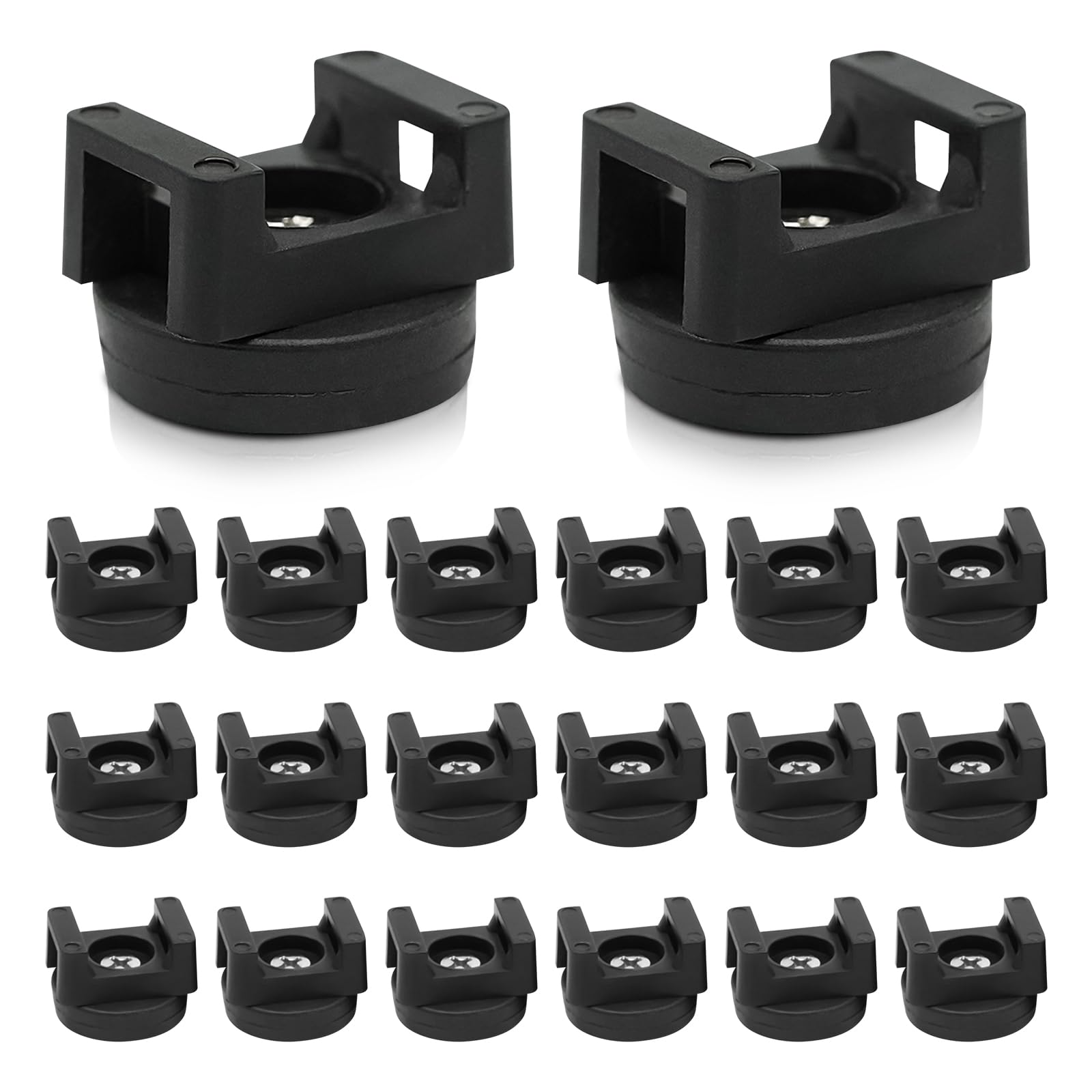 Unyqoos® Set van 24 magnetische kabelhouders voor efficiënte