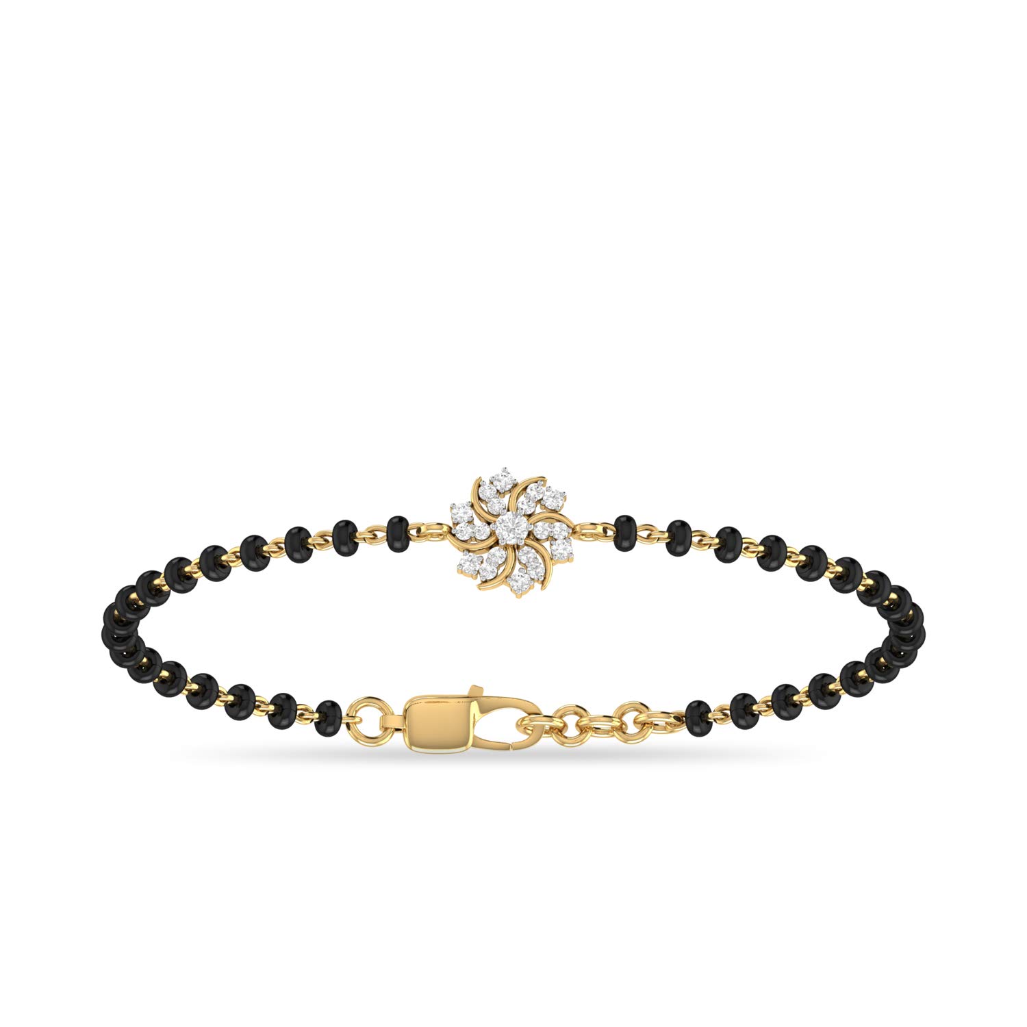 pc jeweller 18k (750) Yellow Gold and Diamond Bracelet for Women-picture-33