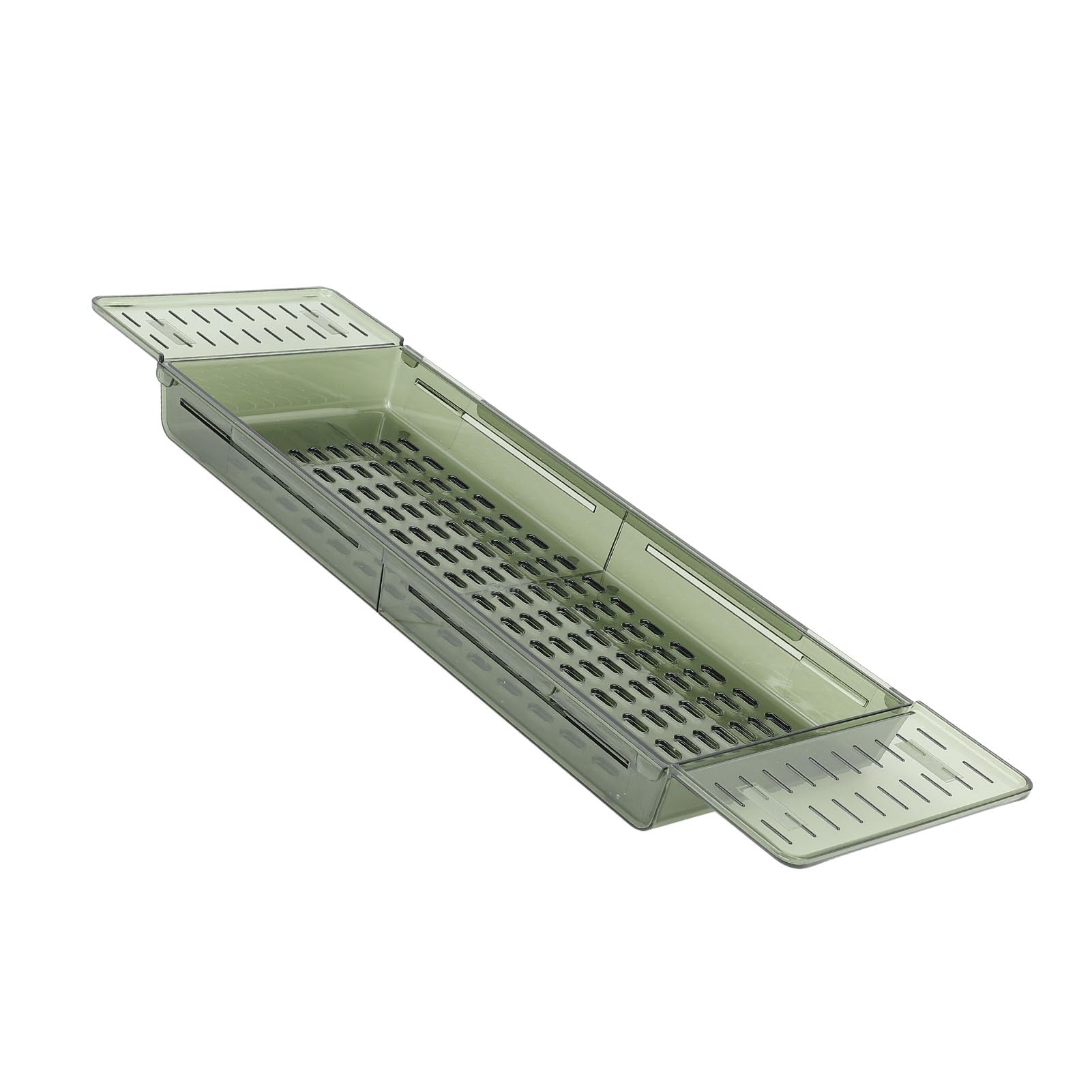Plateau de Baignoire Réglable pour Baignoire avec Plusieurs Trous de Drainage, Extensible de 56,5 Cm à 80 Cm, Matériau PET de qualité Supérieure, adapté à Différents Types de