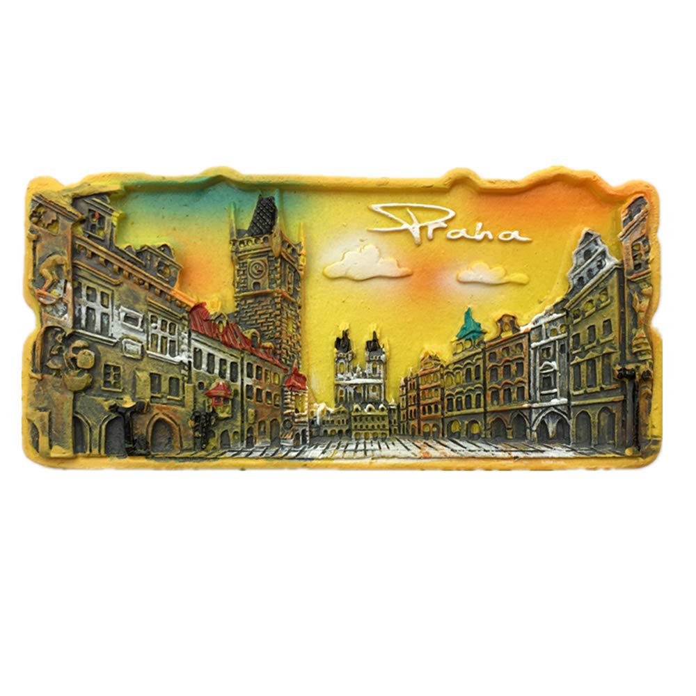 Muyu Magnet Souvenir 3D Charles Bridge Vltava Praha Prague Czech Republic Fridge ，Home & Kitchen Decoration,Prague Czech Republic Refrigerator tourist gift