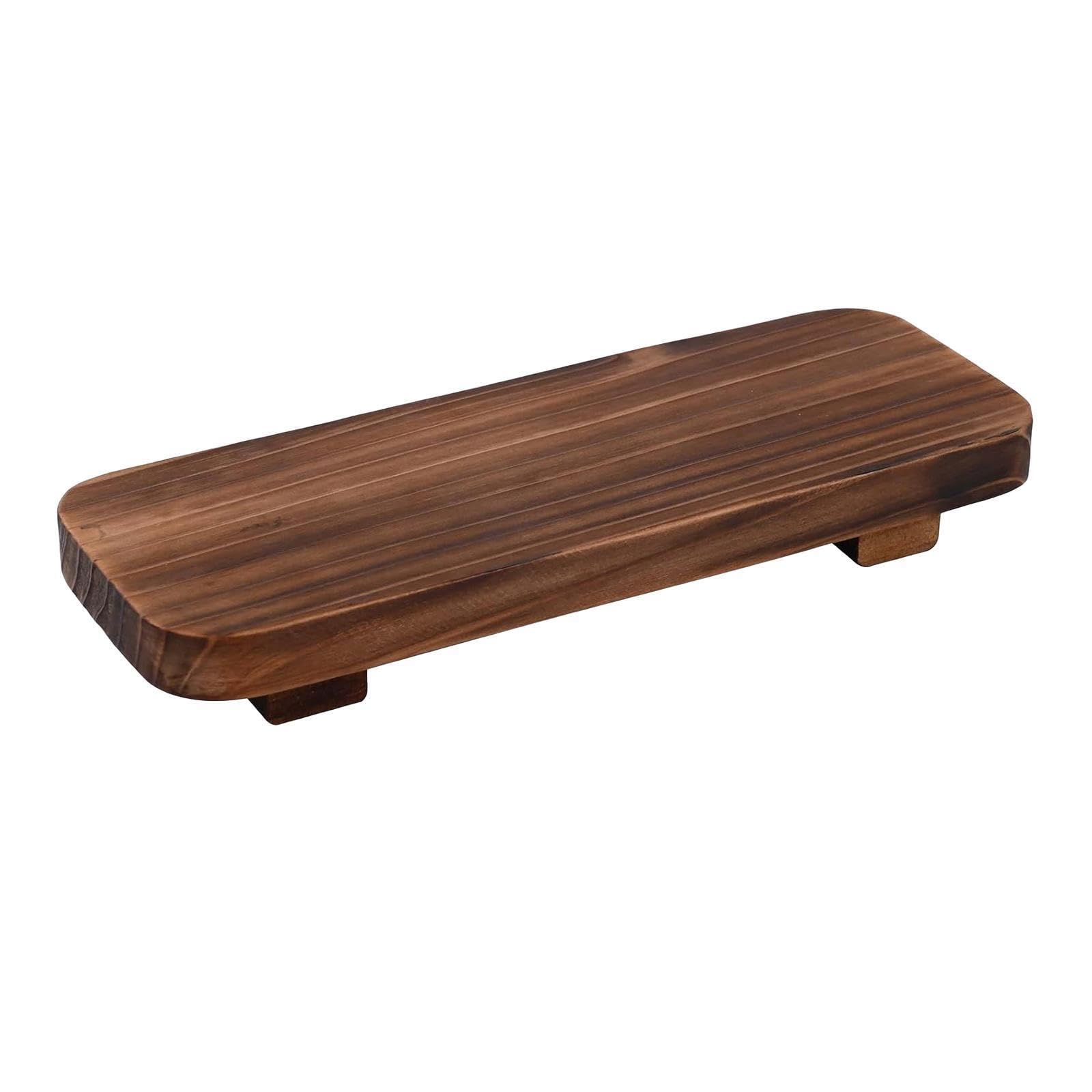 Pixzcsa Elegant Wood Soap Stand Decorative Kitchen Riser Organizing And Displaying Soaps While Elevating Aesthetic Styles Wood Pedestal Soap Stand Kitchen Tray Decor