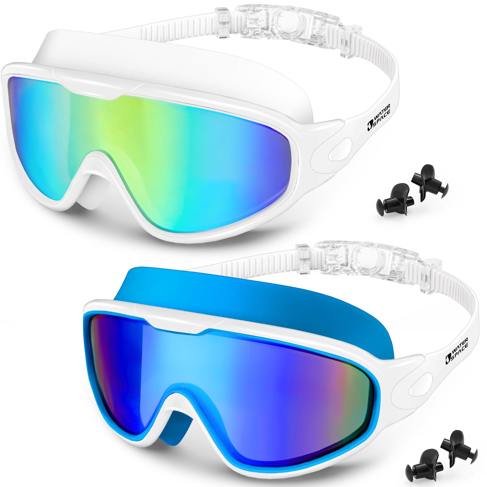 50% Off Water Space Swim Goggles 2 Pack for Adults - Image 1