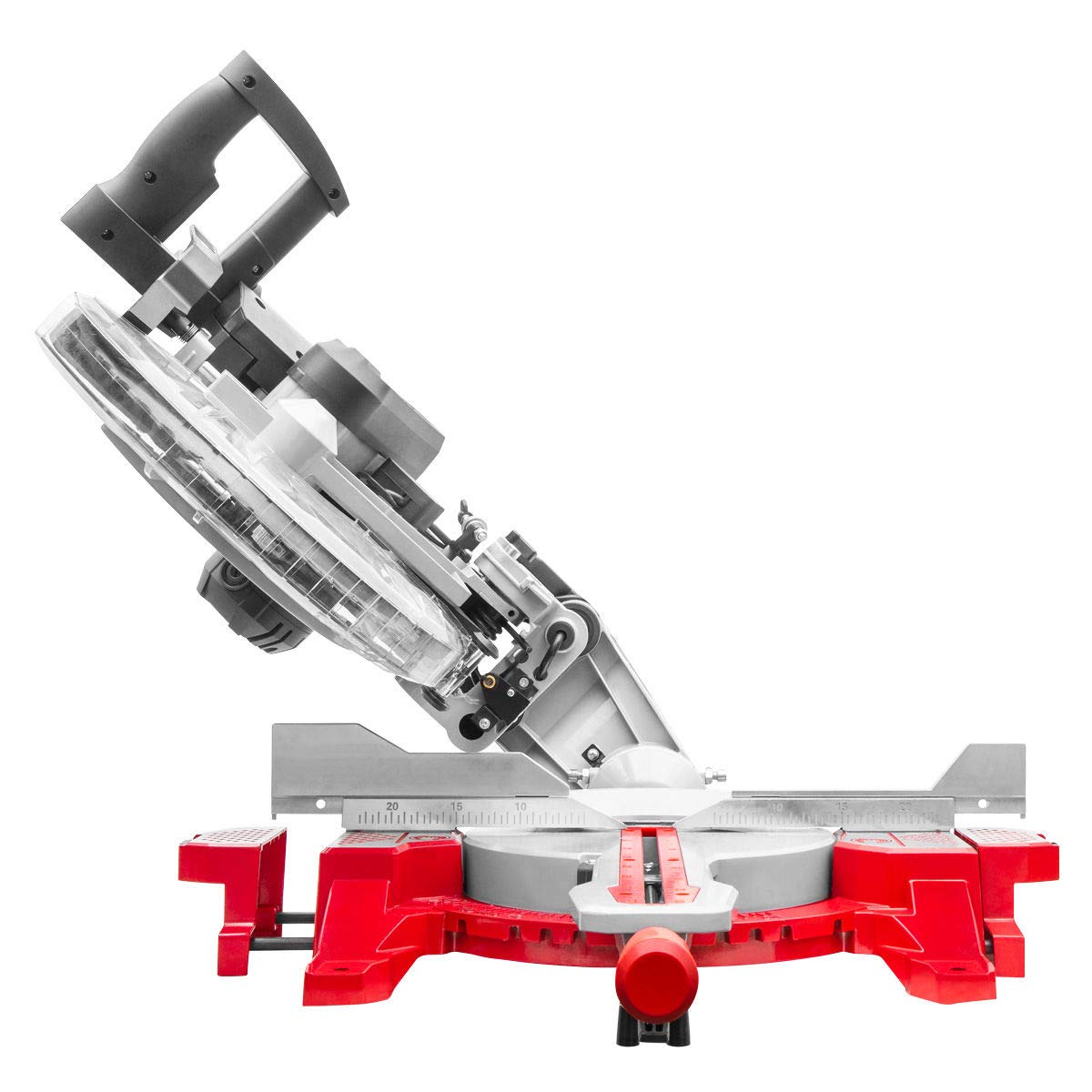Holzmann KAP305ECO piła ukośna 305 mm 2x45° podwójne nachylenie wysokość cięcia 105 mm brzeszczot HM laser napęd pasowy