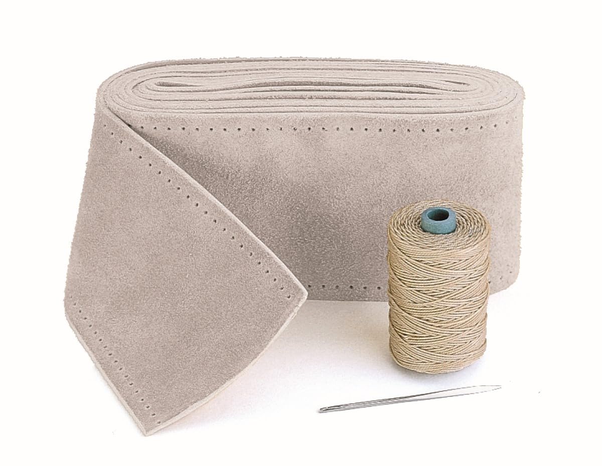 EDSON Leather Sailboat Steering Wheel Covering Kit, Gray, 7/8