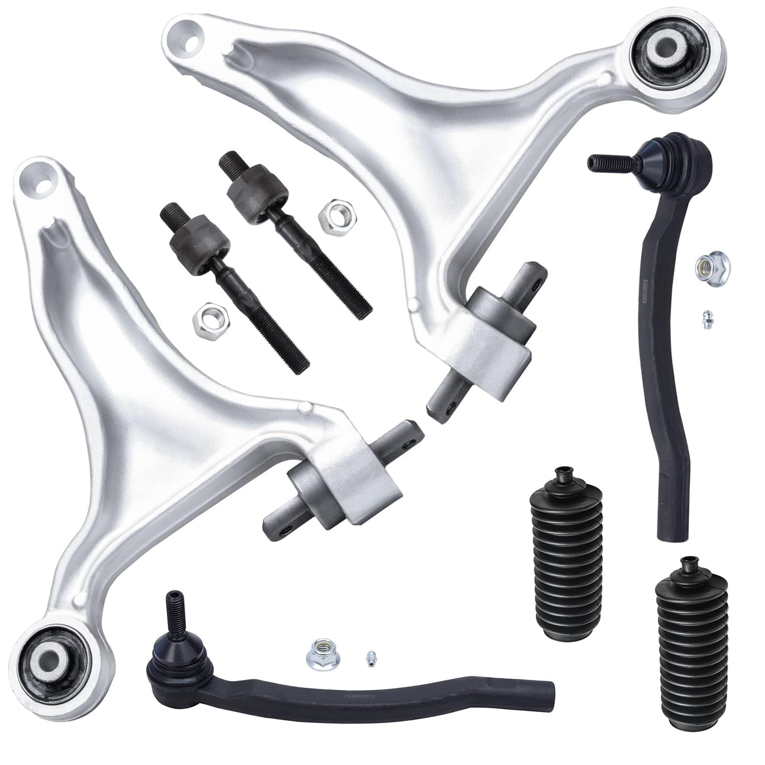 Detroit Axle - 4WD Front End Control Arms Kit for 01-02 Volvo V70, 03-07