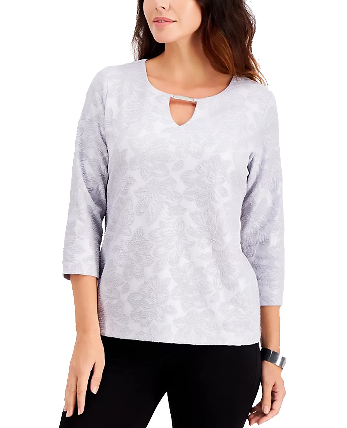 JM CollectionTextured Hardware Top, Silver