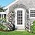 WISLAS 7FT Heavy Duty Steel Garden Arbor with Side Garden Trellis, Rust-Resistant Powder Coated Wedding Arch Archway for Backyard, Vine Plants & Outdoor Decor - Includes Ground Stakes & Easy Assembly