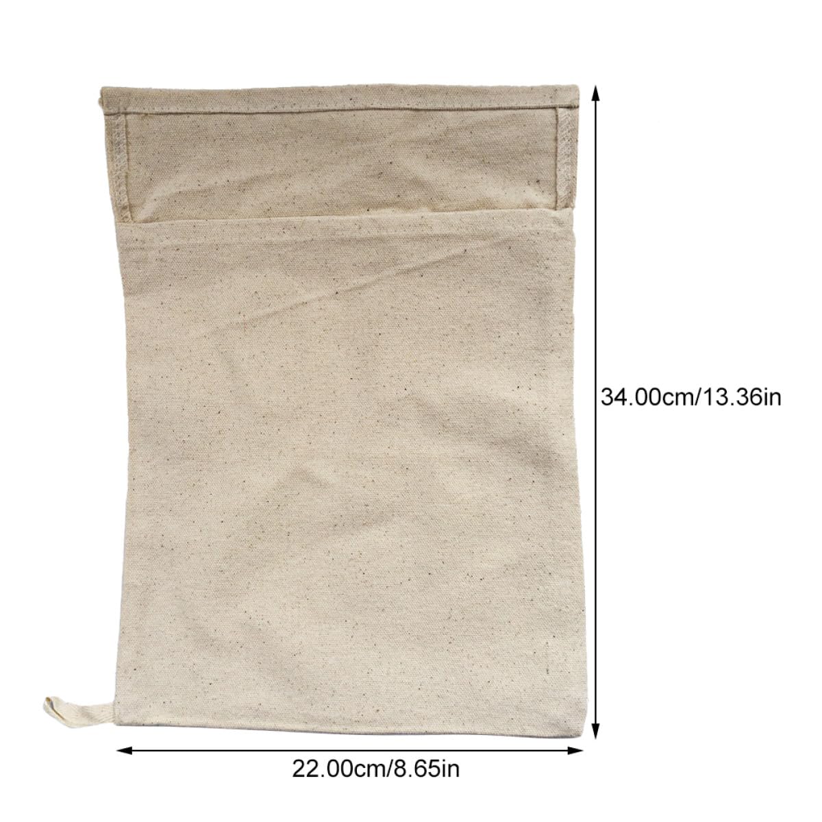 Sacchetti per Ghiaccio in Cotone Beige 3 Pezzi Pieghevoli