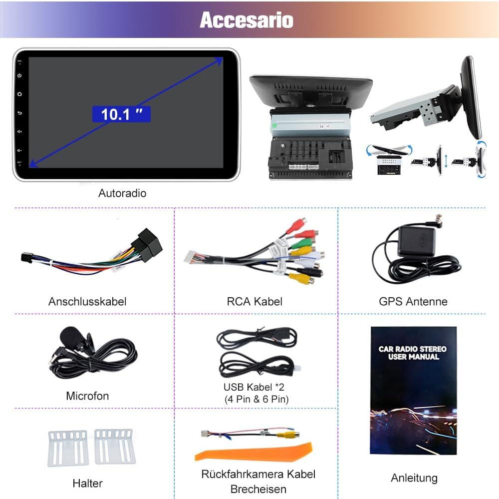 AWESAFE Car Radio Screen Rotation