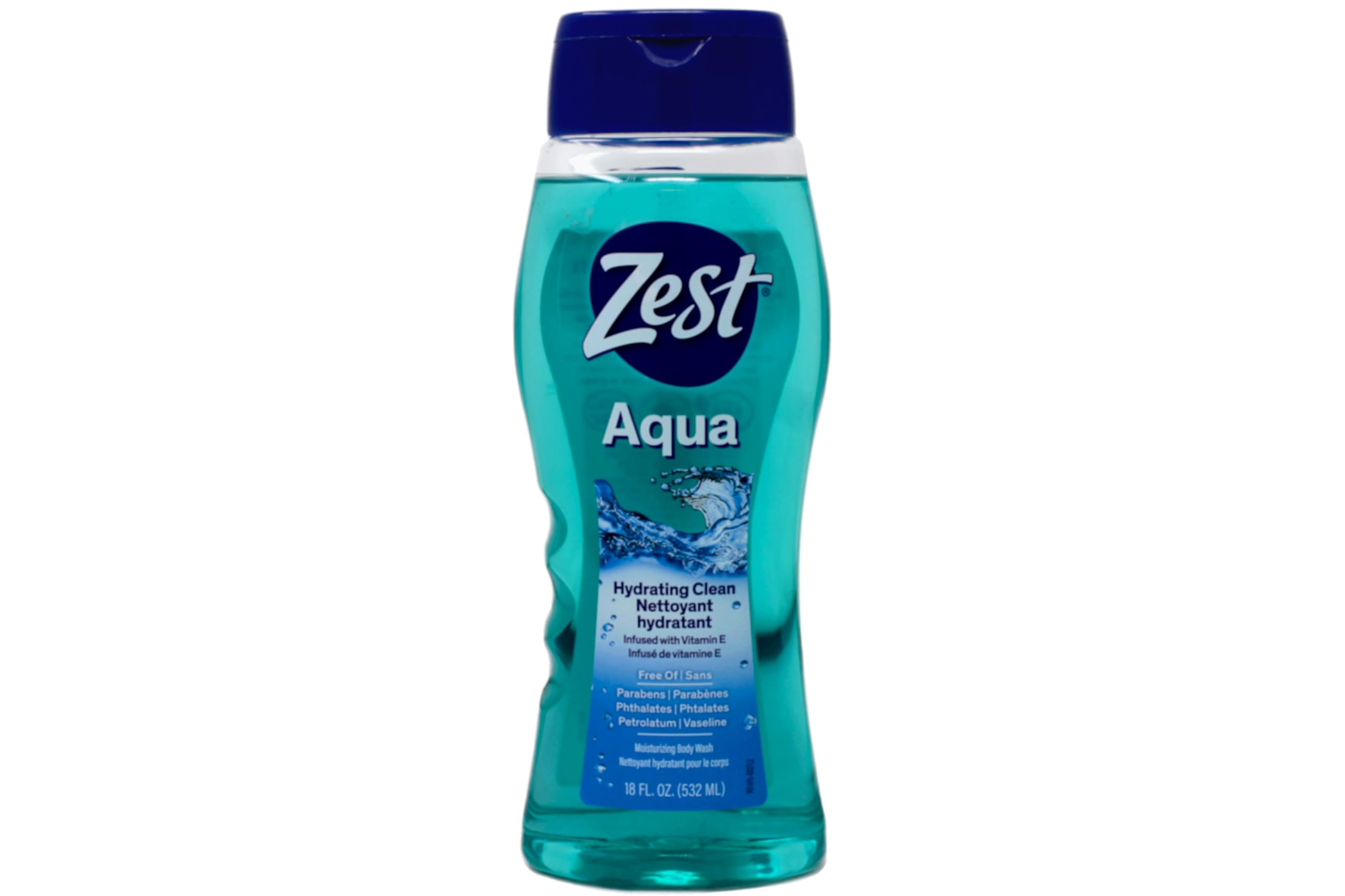 Zest Body Wash, Aqua, 18 Fl Oz