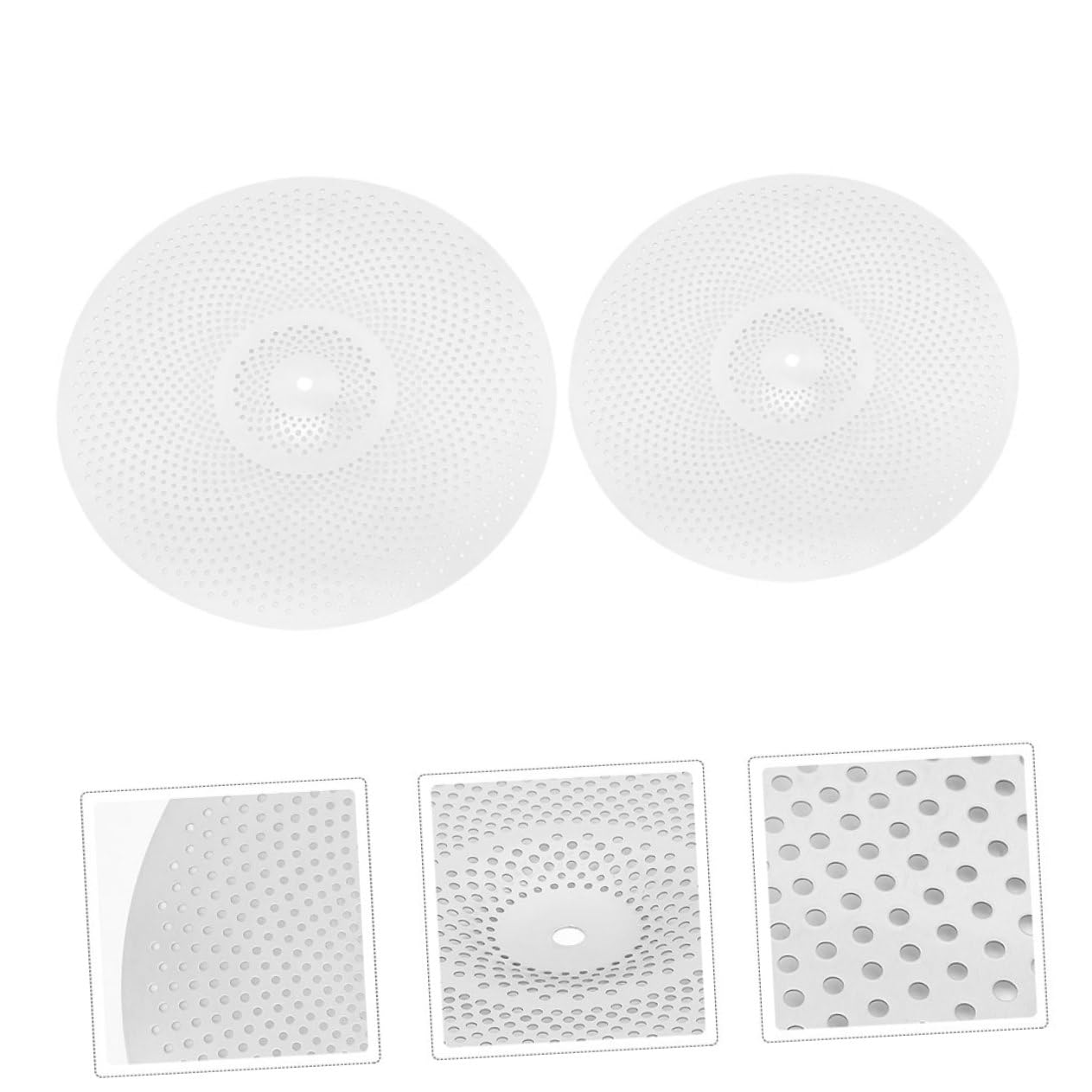 ERINGOGO Piatti per Batteria Silenziosi 2 Pezzi in Lega Leggeri e Facili da Montare Kit Piatti Muto Percussione Argento per Batteria Acustica