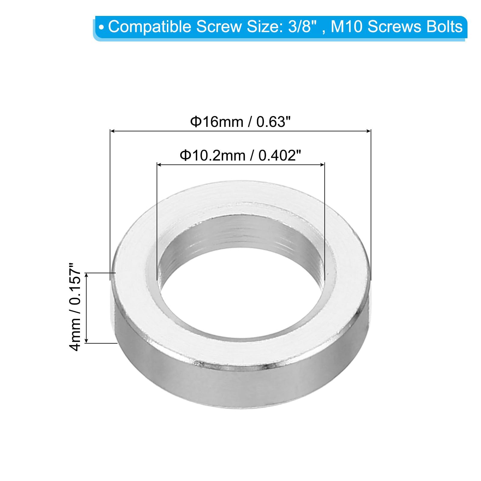 Unifizz M10 Aluminium Spacers - Image 2