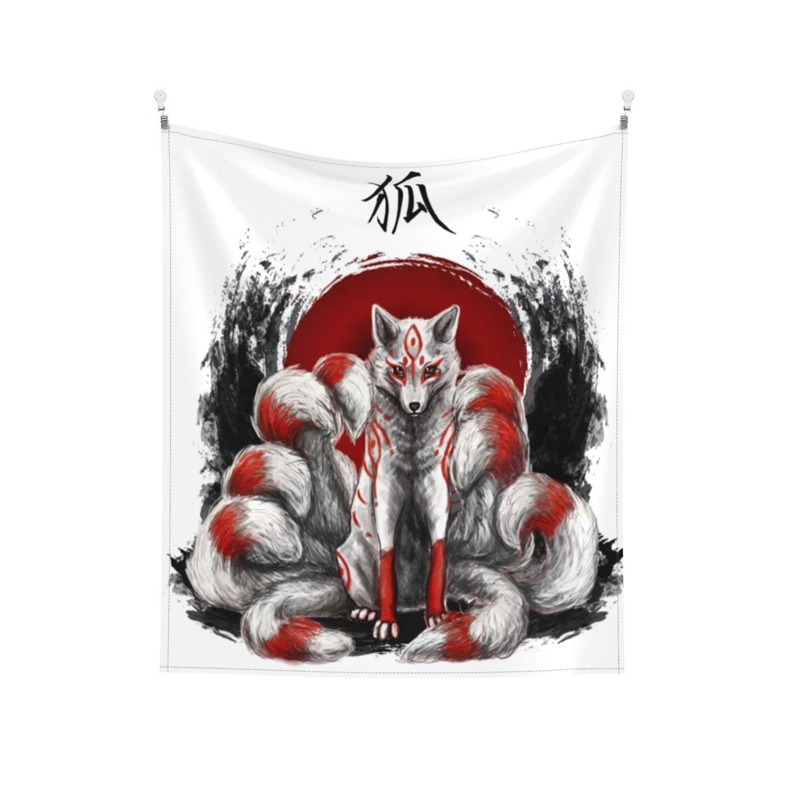 Amazon Com 和風 Japanese Style Myth Nine Tails Fox Animals 3d Printing Tapestry Wall Hanging For Bedroom Aesthetic Living Room Decoration Design Tapestries For Wall Mount Porch Hanging Holiday Gifts 60 X 51 Home