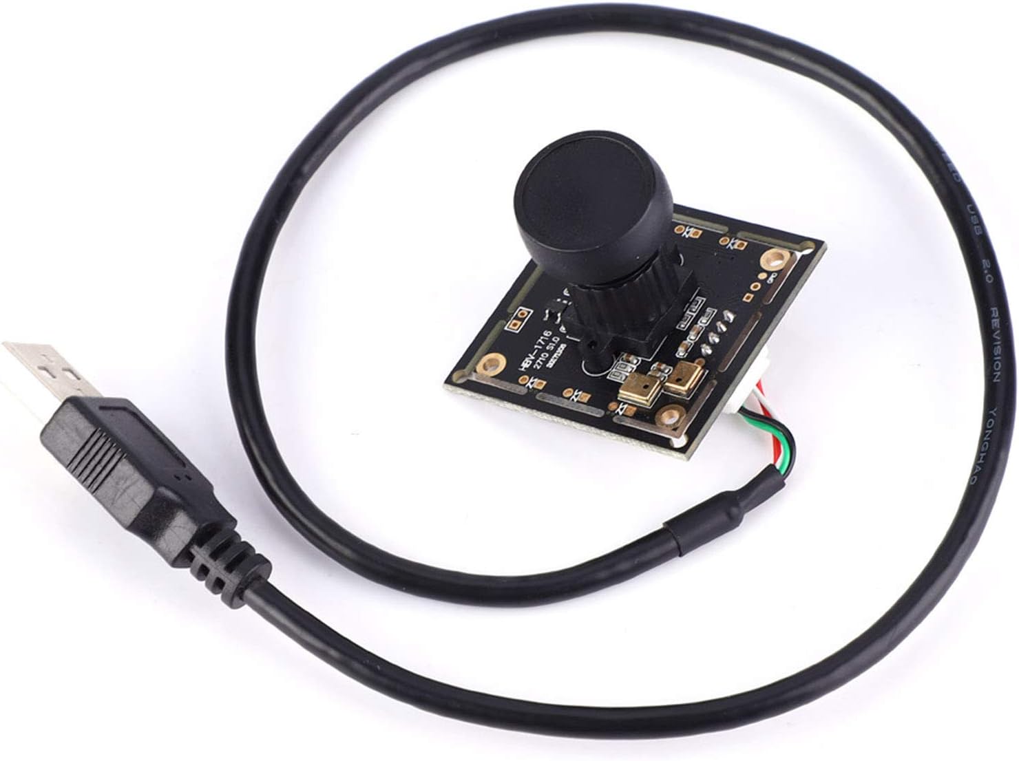 – Camera Module, HBV-1716WA Camera Module 2.0 Megapixel 140 Degree Wide Angle Lens USB Camera Module with OV2710 Chip Widely Used in Security Surveillance Industrial Equipment