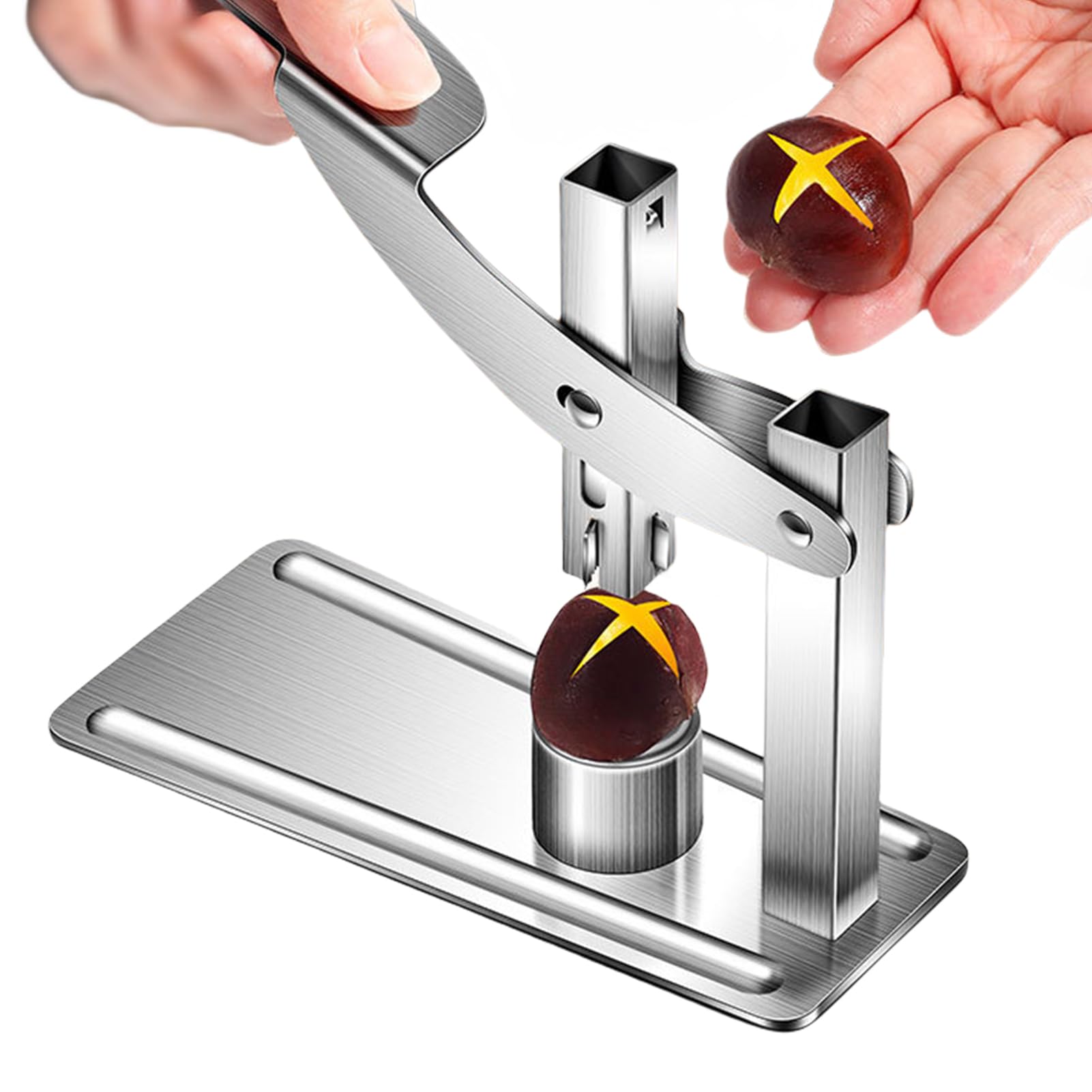 Shuangliao Manual Chestnut Opener, Stainless Steel Chestnut Cutter, Chestnut Cracker Pliers Clip Tool, Multifunctional Chestnut Opener Nut Cracker, Cracker Tool Clip Pliers For Nut And Chestnut