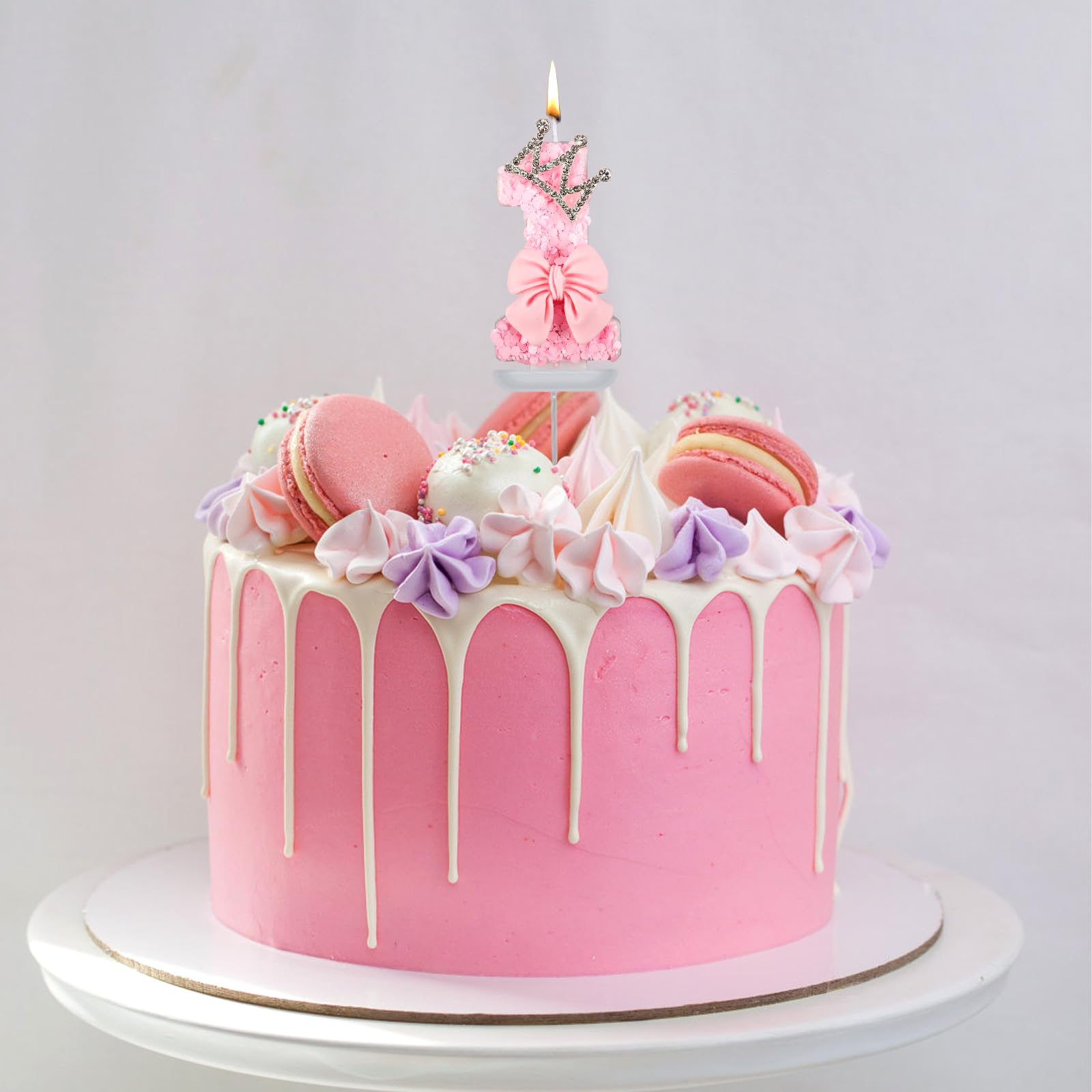 LUTER 7cm Or Paillettes Joyeux Anniversaire Bougies à Gâteau Bougies