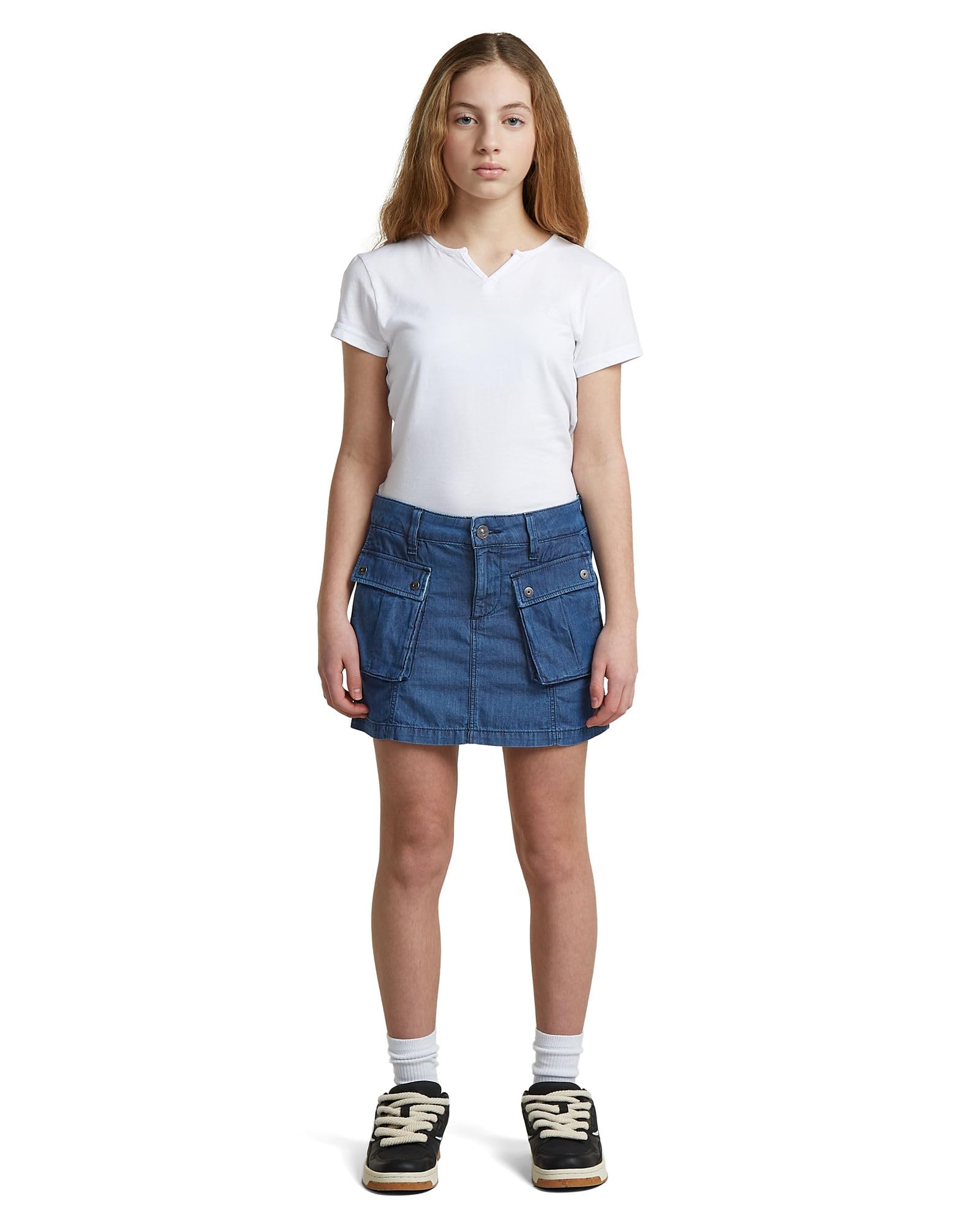 G-STAR Girls Mini Cargo Rock, Blau (MID Used D29722-01-J257), 8