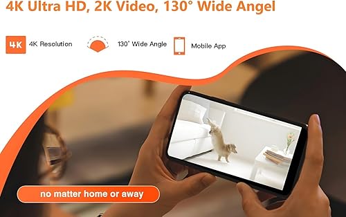 Miniatura 3 de XXAXX Cámara oculta WiFi 4K Ultra HD, transmisión al teléfono, detección de movimiento, ranura para tarjeta SD, aplicación para teléfono, solo video