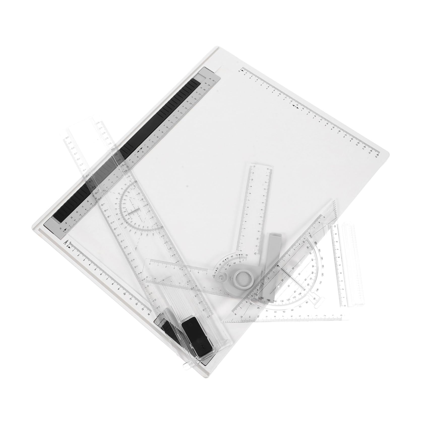 Tavola Disegno A4 Portatile per Architettura, Set 1 Pezzo | Scalette Precise e Righelli Inclusi, Uso Viaggio e Outdoor, Leggero, Facile da Pulire