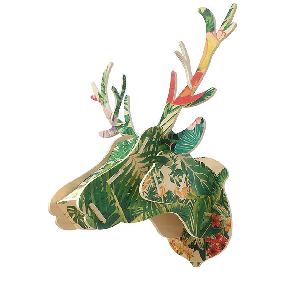 Puzzle 3D tête de cerf en bois : le cadeau idéal pour créatifs