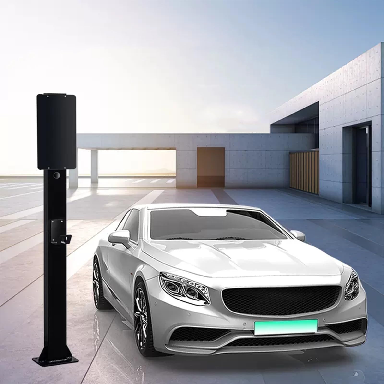 Soporte de Cargador de Pared para EV, estación de Carga para EV con Pedestal, Pedestal para Conector de Cargador para EV, estación de Carga para vehículos de Nueva energía, Adaptador de cabl