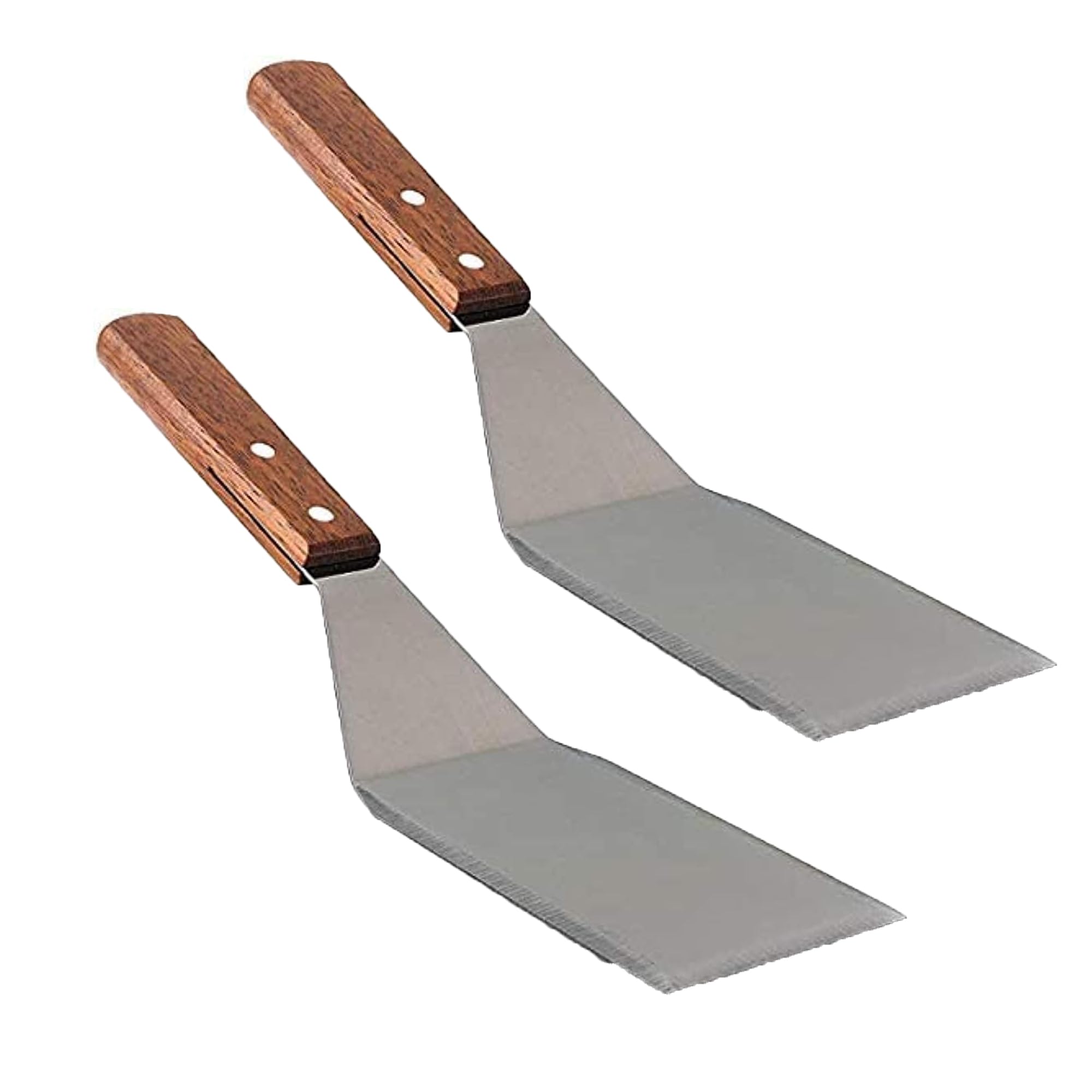 Heavy Duty Metal Spatula with Beveled Edges | Stainless Steel Cooking Spoon | Ideal Turner for Skillets, Griddles & Grills | Perfect for Pancakes, Fish, Eggs, Burgers, Omelets & More