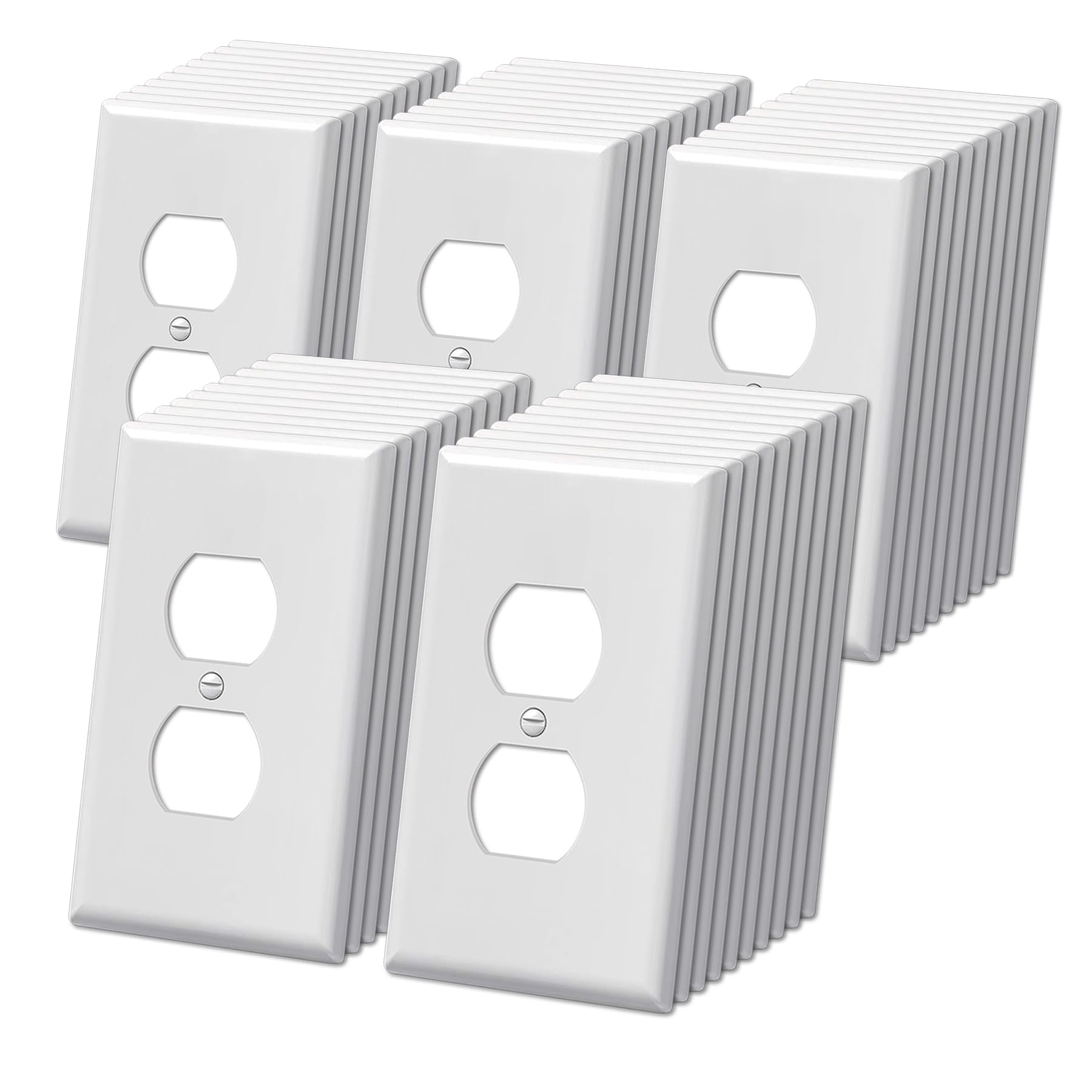 Photo 1 of BESTTEN Jumbo Duplex Outlet Covers (50-Pack)