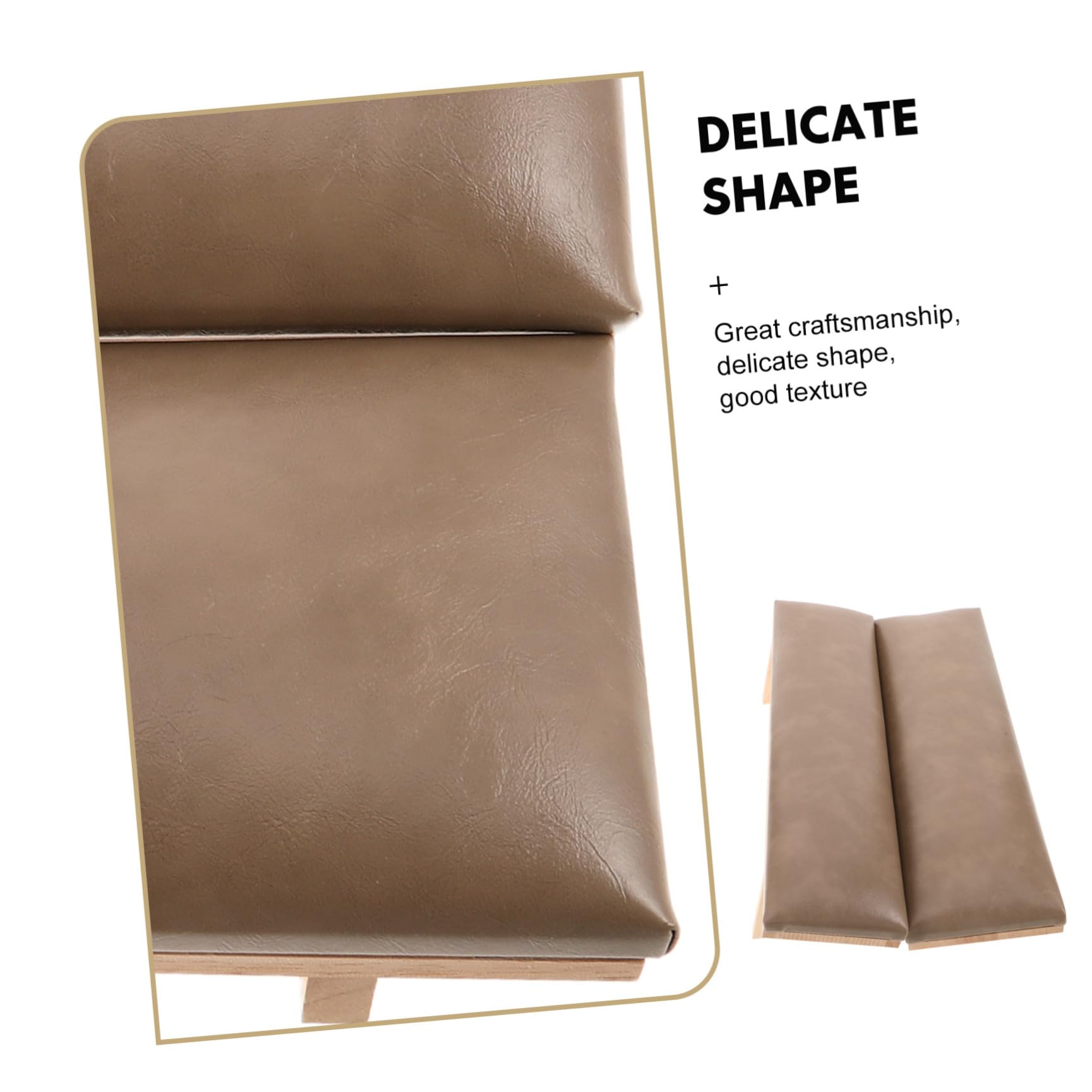 Cojín para Reposamanos con Uñas Pu Madera 40x10x9 Cm | Salón de Uñas y Espacio Profesional, Soporte Estable y Cómodo, Fácil de Limpiar