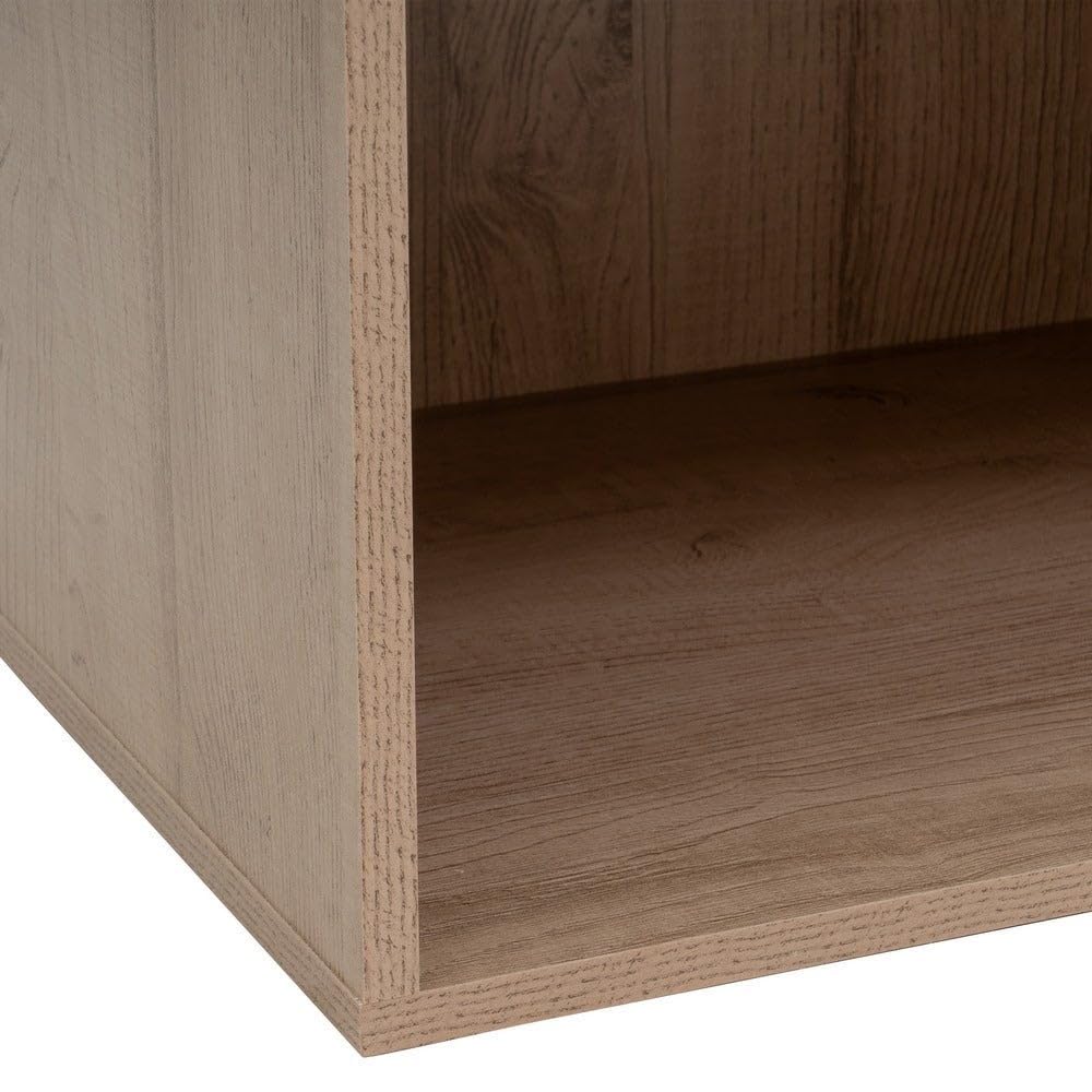 LOLAhome Armario Modular Natural de Madera con 5 estantes 60x45x180 cm
