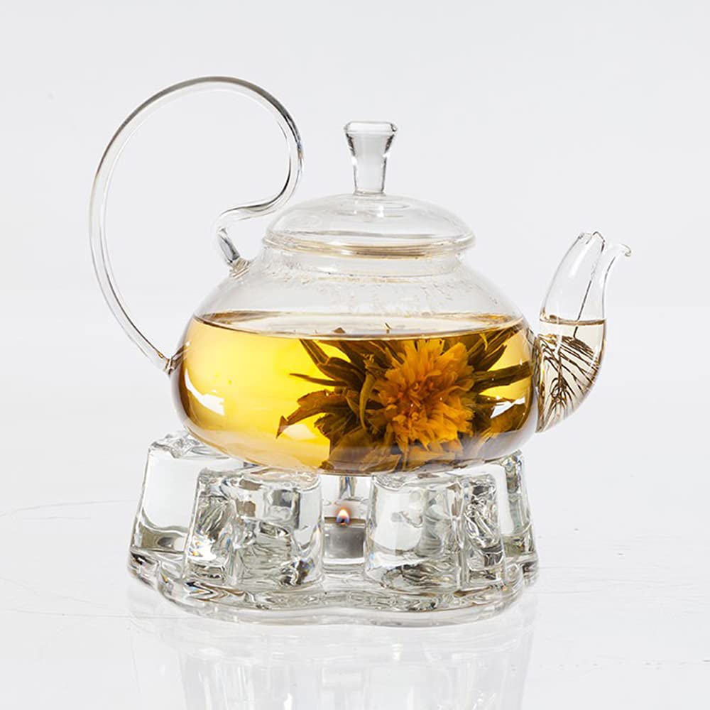TEA SOUL Szklany czajniczek z wylewką ze stali nierdzewnej, przezroczysty, 500 ml
