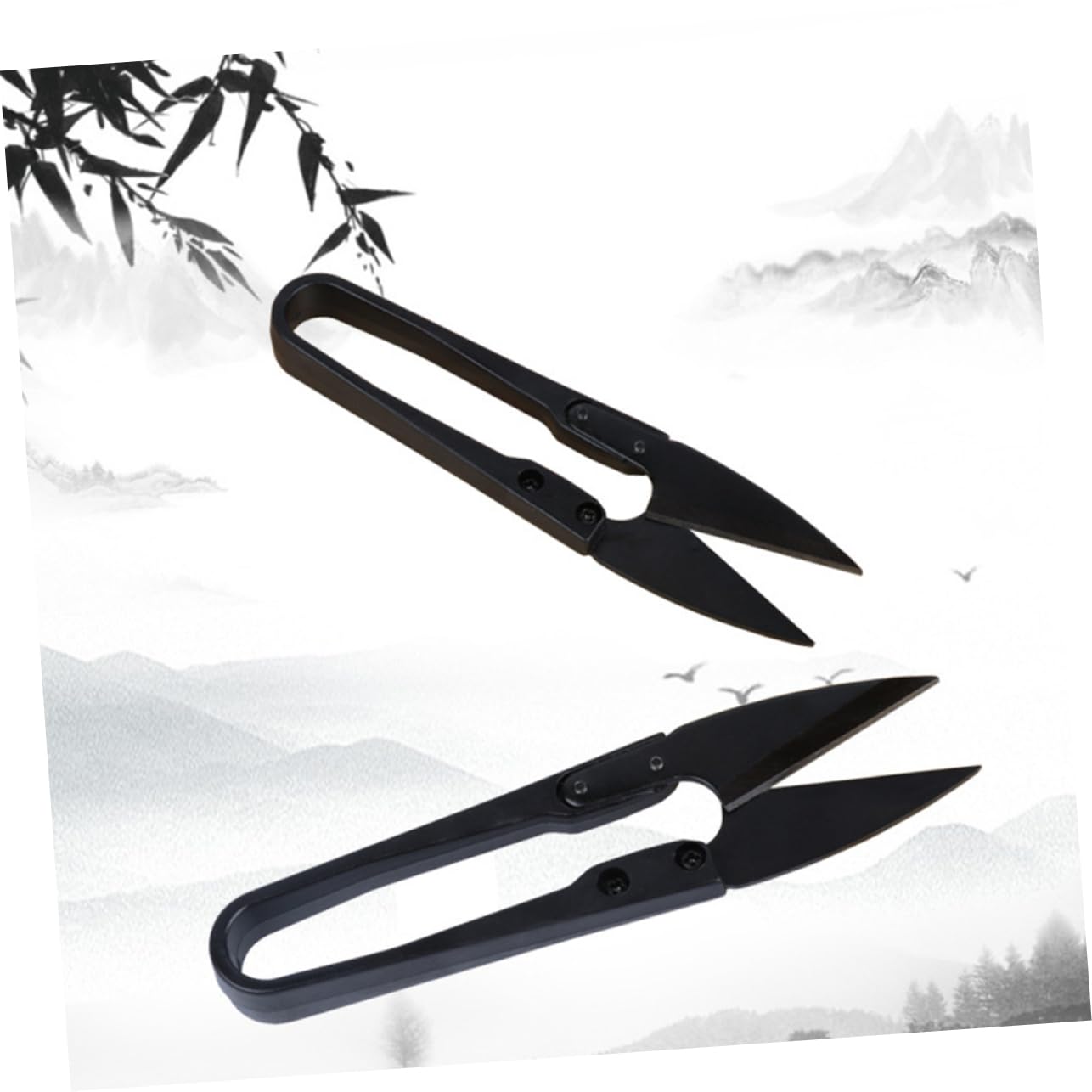 SHINEOFI 18pezzi Forbici U-shape Per Cucito Per Ricamo e Fai Te Strumenti Pratici Per Cucito e Trimming Manico Ergonomico e Lama Affilata Per Tessuti e Fili Nero