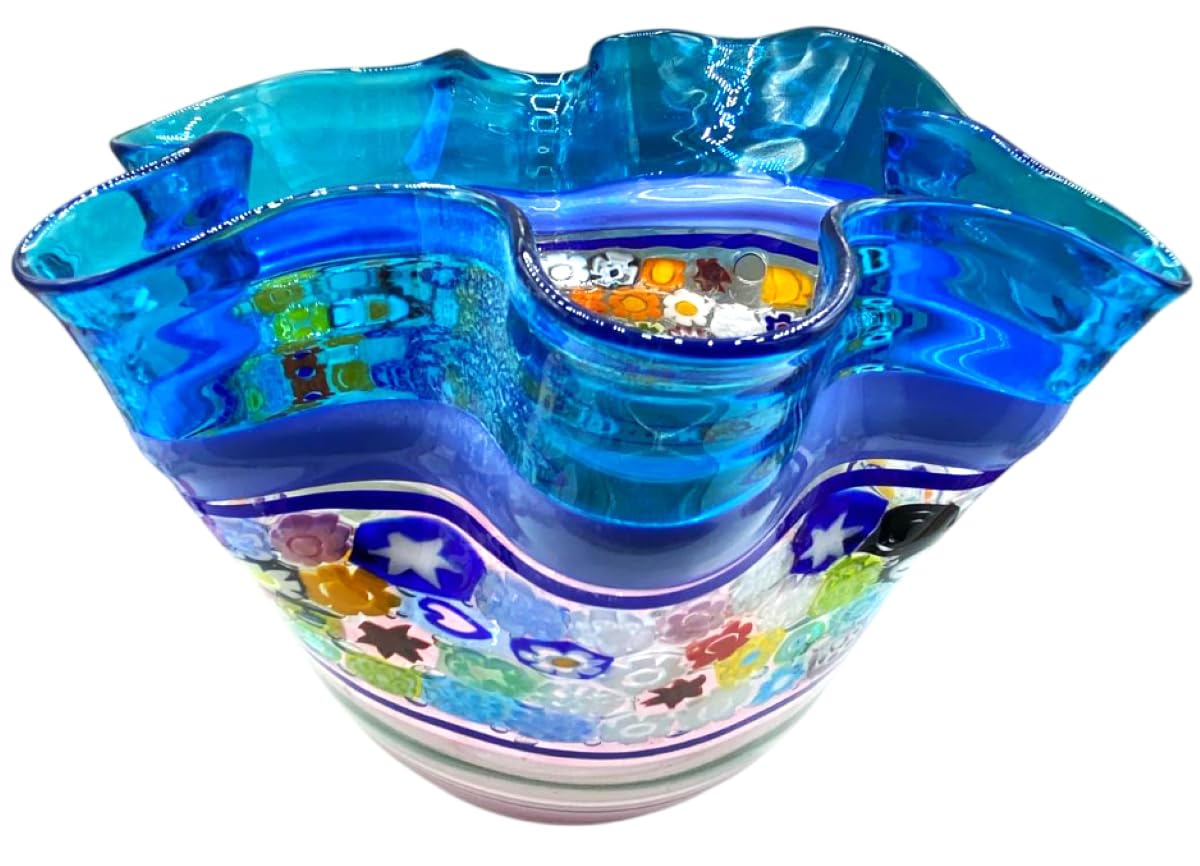 Vase mouchoir Murano MDMILL06A : le cadeau de mariage d'exception en millefiori