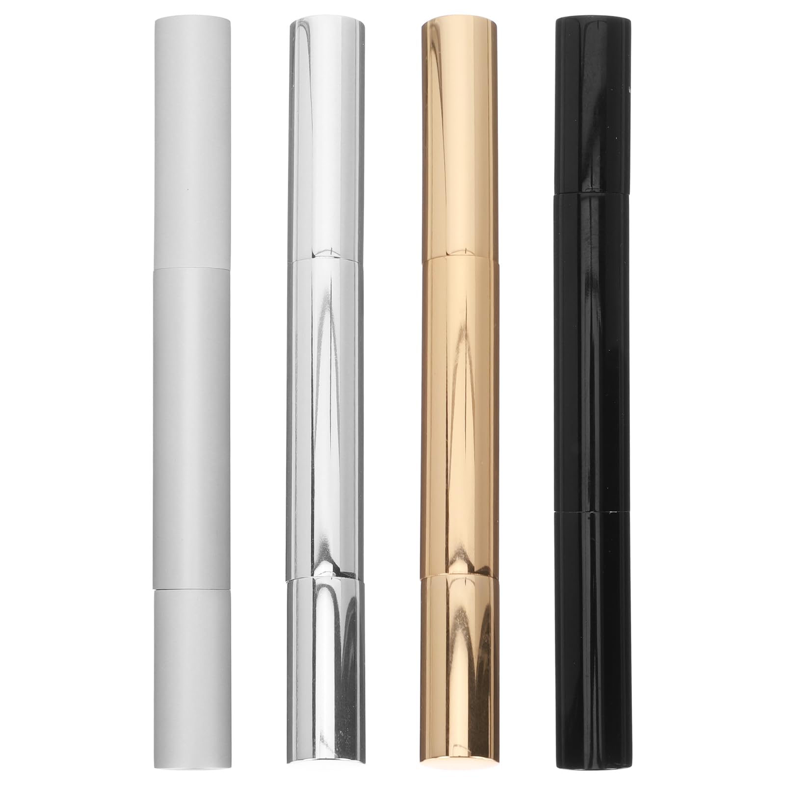 FRCOLOR 4 Pack 3ml Empty Nail Oil Pen with Brush, Twist Pen for Cuticle Oil Applicator, Cosmetic Lip Gloss Container, Travel Liquid Container