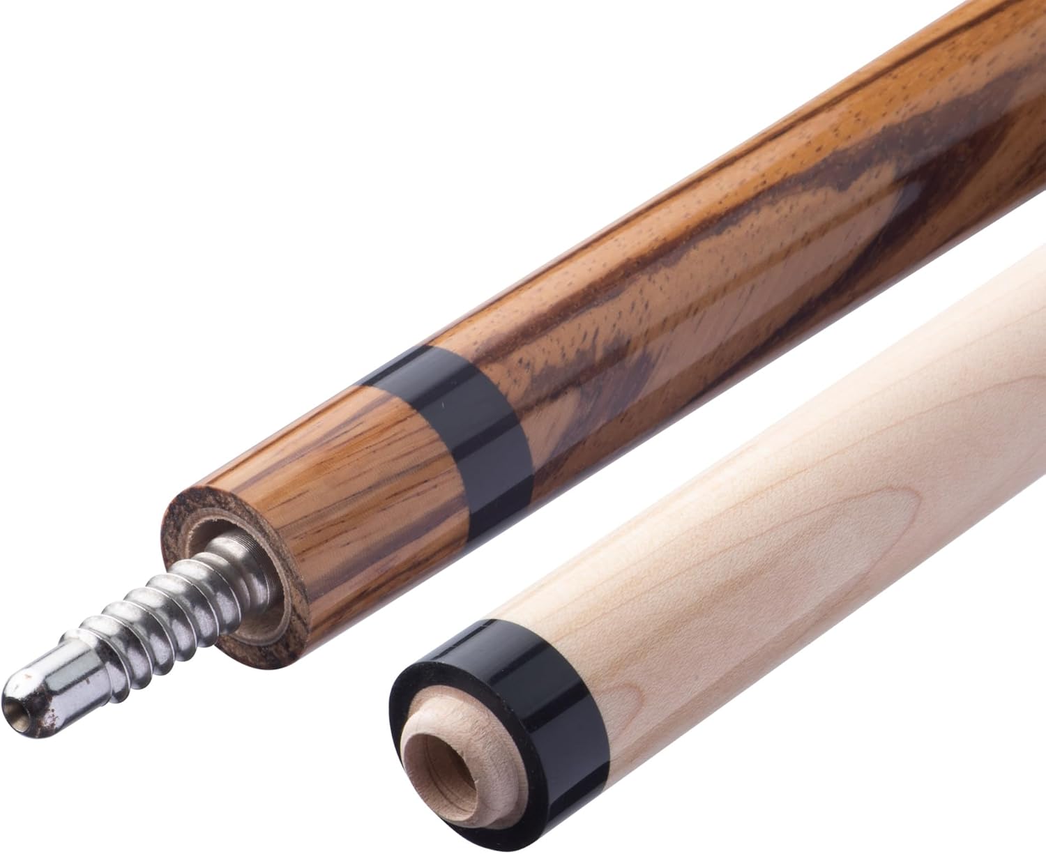 Viper Naturals 58" 2-Piece Billiard/Pool Cue, Zebrawood