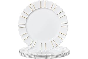 MAONAME 13" Antique White Charger Plates