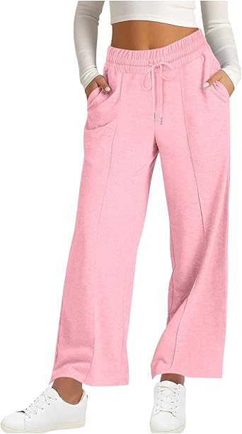 Wide Leg Sweatpants Women High Waisted Baggy Joggers Loose Fit Athletic Sweatpants Soft Lightweight Joggers 2025