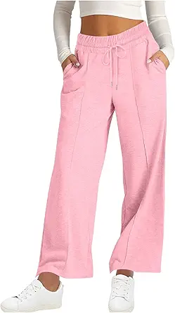 Wide Leg Sweatpants Women High Waisted Baggy Joggers Loose Fit Athletic Sweatpants Soft Lightweight Joggers 2025