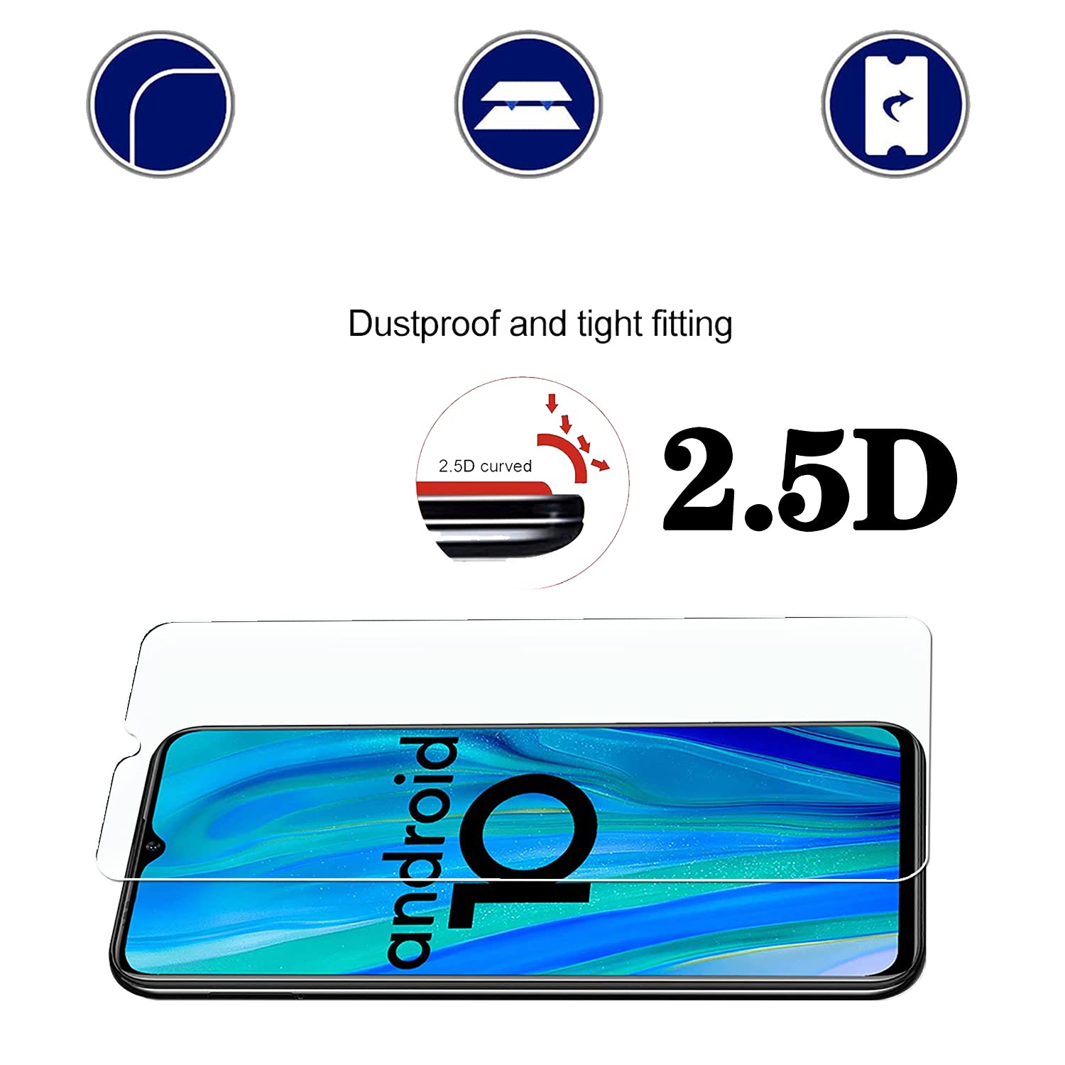 Kit 2 VETRO per ULEFONE NOTE 9P Pellicola TEMPERATO DISPLAY antigraffio LCD